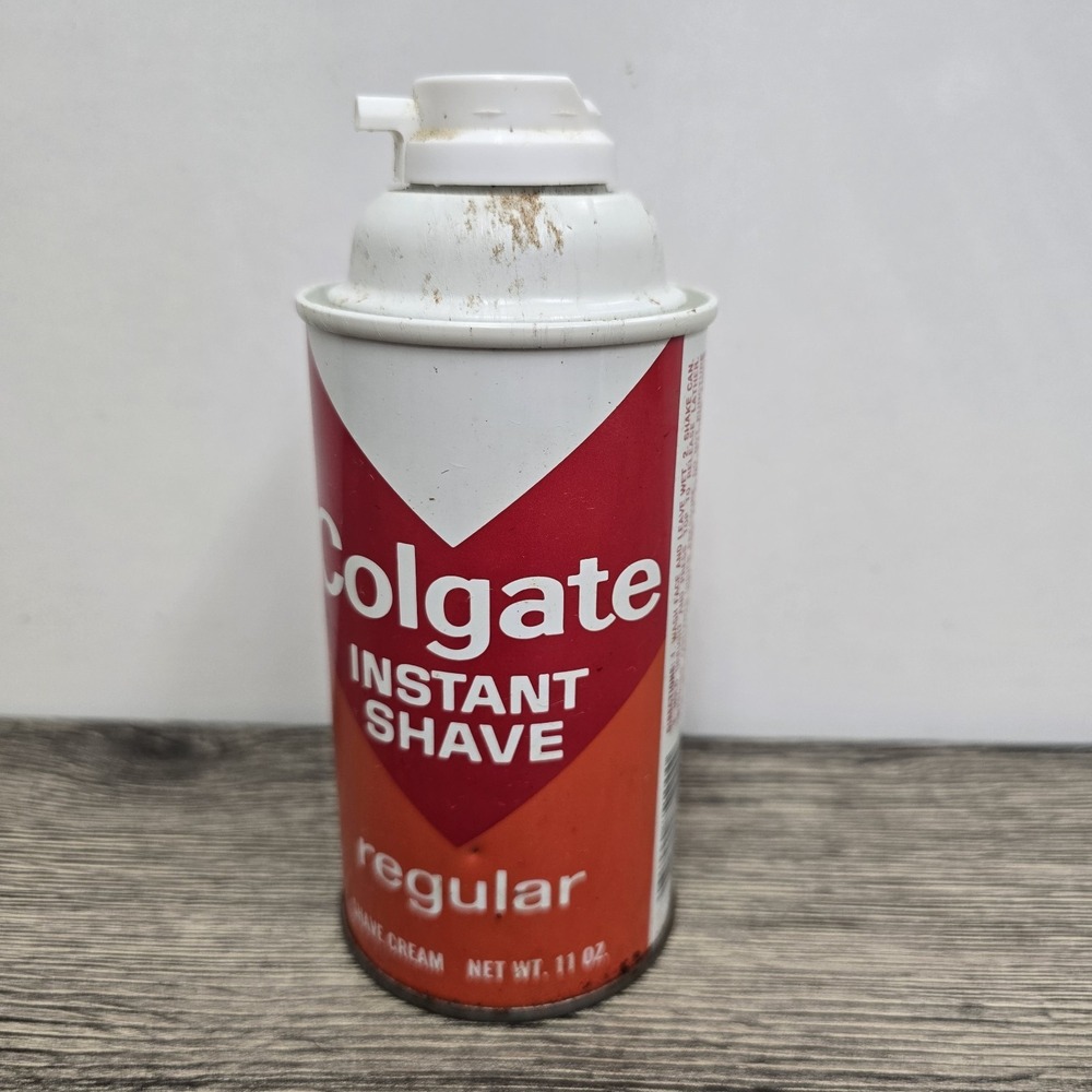 Vintage Colgate Instant Shave Shave Cream‎ NEW 11 Oz Red Can 90s Fells Full